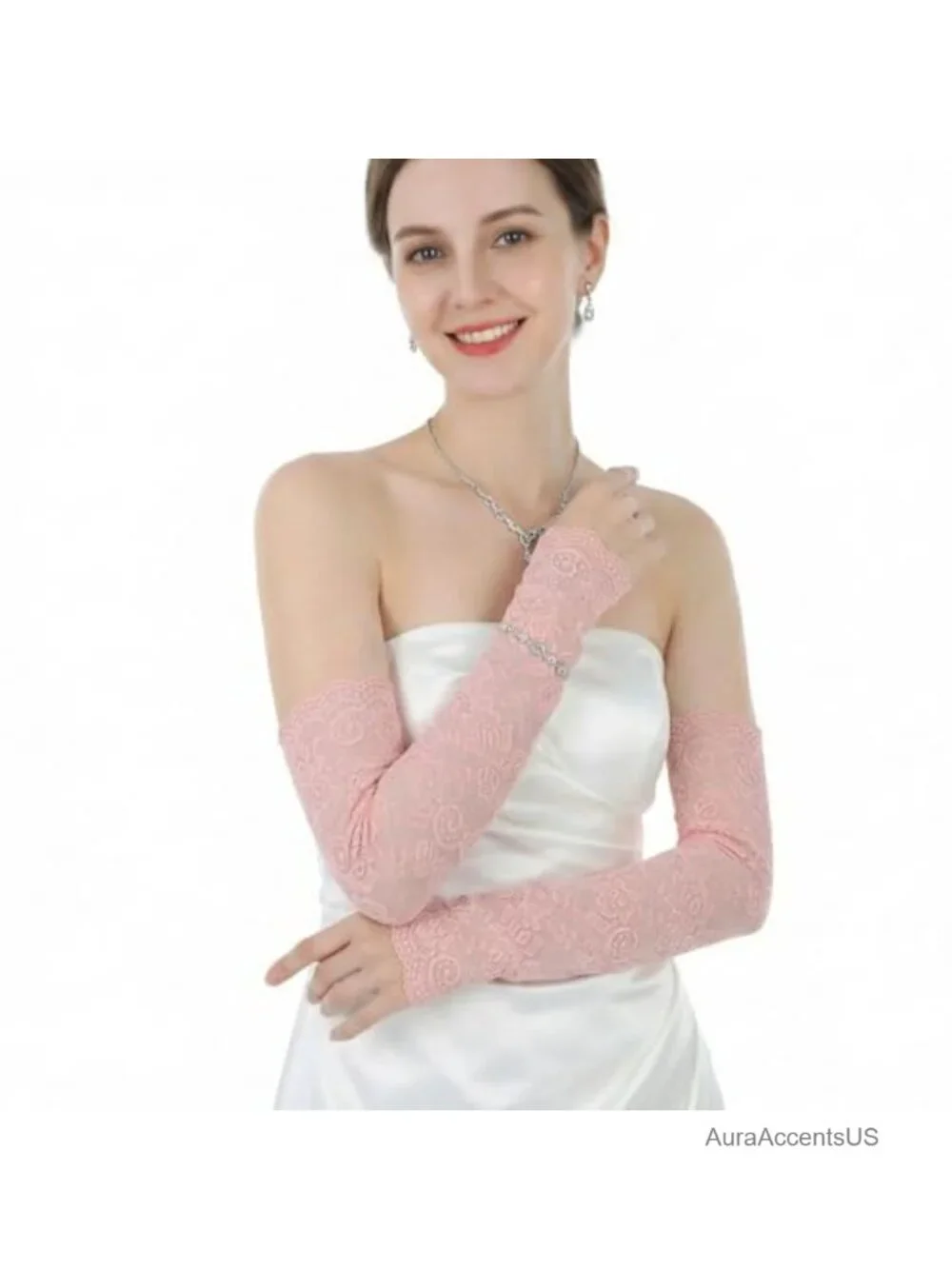 5 Pairs Women Lace Arm Sleeves Elegant Arm Covers Fingerless Warmers Set